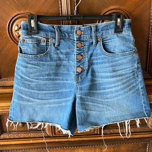 Madewell High Rise Denim Shorts